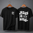 Camiseta Oversized – “Jesus Is King” (4 Cores Disponíveis)