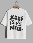 Camiseta Oversized – “Jesus Is King” (4 Cores Disponíveis)