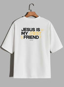 Camiseta Oversized – “Jesus Is My Best Friend” (4 Cores Disponíveis)