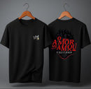 Camiseta Oversized – “O amor me amou e ele é Jesus” (4 Cores Disponíveis)