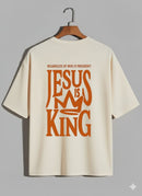 Camiseta Oversized – “Jesus Is King 2.0” (4 Cores Disponíveis)