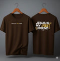 Camiseta Oversized – “Jesus Is My Best Friend” (4 Cores Disponíveis)