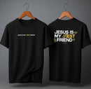 Camiseta Oversized – “Jesus Is My Best Friend” (4 Cores Disponíveis)